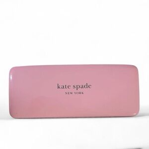 kate spade pink glossy hard eyeglass/sunglass case